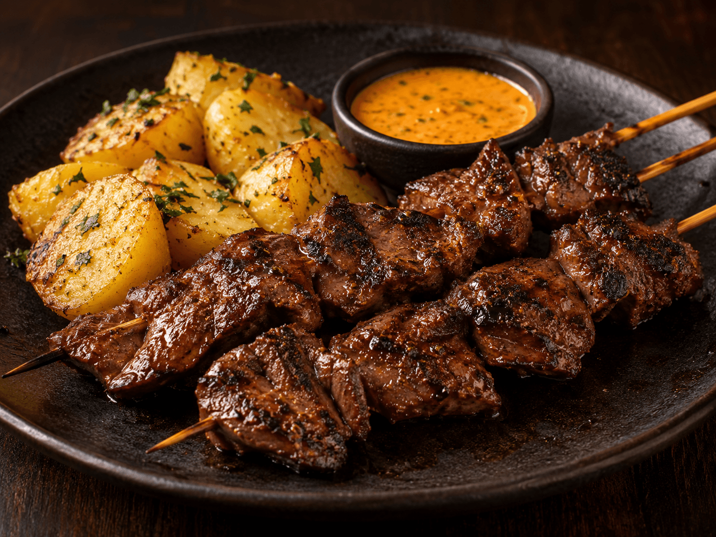 Anticuchos peruanos de El Punto